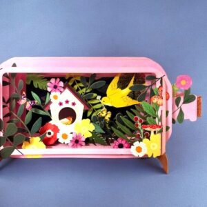 3D pop-up Karte "message in a bottle"